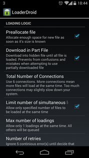 LoaderDroid 1.0.1. Скриншот 6
