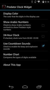 Predator clock widget 1.6.2. Скриншот 4