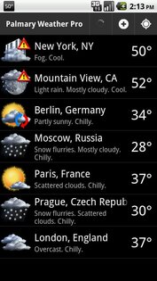 Palmary Weather 1.27. Скриншот 4
