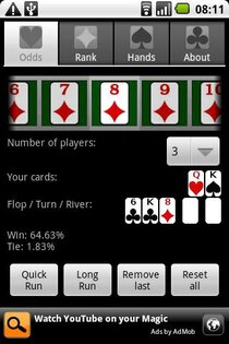 Poker Assistandroid 1.1.0. Скриншот 1