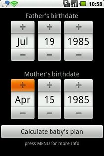 BabyPlan 0.4. Скриншот 1