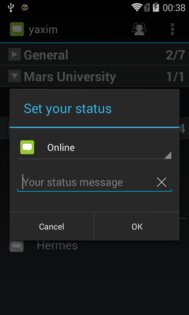 yaxim 0.9.9c. Скриншот 6