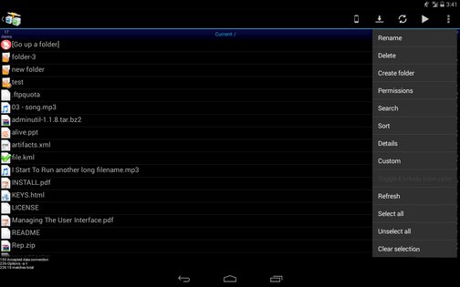 AndFTP 6.8. Скриншот 9