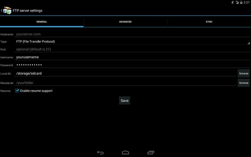 AndFTP 6.8. Скриншот 10