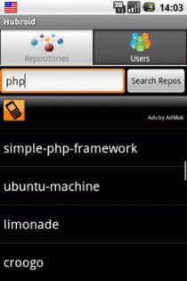 Hubroid 0.1. Скриншот 1