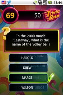 Trivia Run Lite 1. Скриншот 2