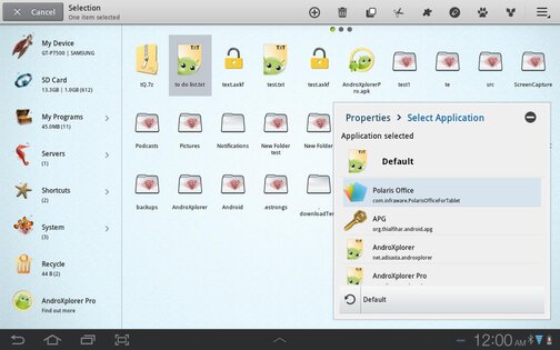 AndroXplorer 4.1.0.0. Скриншот 8