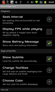 RockPlayer Lite 1.7.7. Скриншот 3