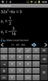 handyCalc 0.65. Скриншот 1