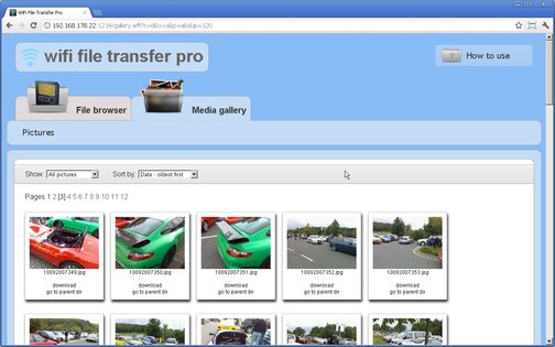 WiFi File Transfer 1.0.9. Скриншот 4