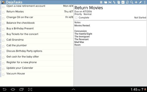 DejaOffice 4.4.61. Скриншот 12