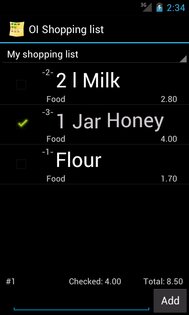OI Shopping List 2.2.0. Скриншот 6