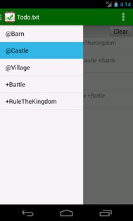 Todo.txt 0.4. Скриншот 6