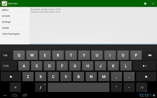 Todo.txt 0.4. Скриншот 10