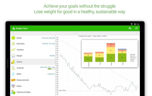 MyNetDiary – счётчик калорий 9.6.3. Скриншот 16
