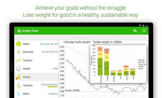 MyNetDiary – счётчик калорий 9.6.3. Скриншот 24