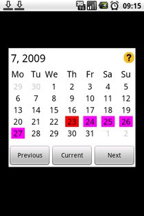 My Calendar 1.0.3. Скриншот 1