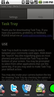 Task Tray 1.13 beta. Скриншот 1