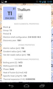 Таблица Менделеева 2.3.0. Скриншот 3