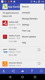 App BackUp Lite 2.1.0. Скриншот 2