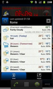 World Weather Clock Widget 9.053. Скриншот 5