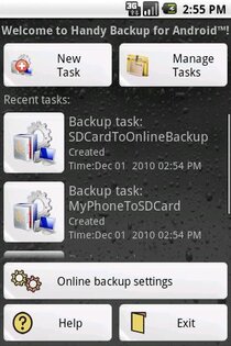 Handy Backup 1.7. Скриншот 3