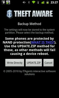 Theft Aware 2.0 build 1732. Скриншот 3