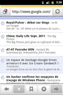 Zirco Browser 0.4.4. Скриншот 2