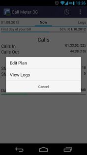 Call Meter 3G 3.11.15. Скриншот 3