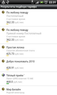 Мой тариф 1.6. Скриншот 2