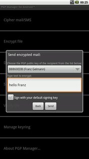 OpenPGP Manager 1.44. Скриншот 2