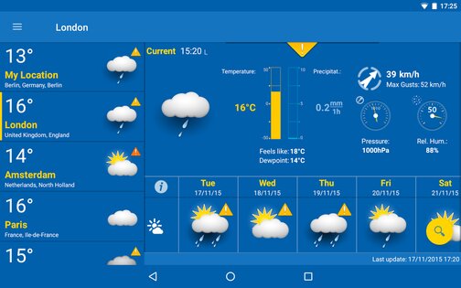 WeatherPro 5.6.11. Скриншот 12