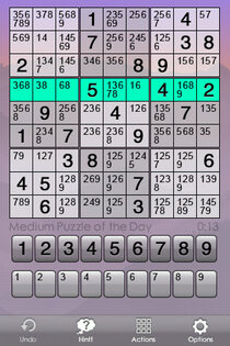 Astraware Sudoku 1.6.0. Скриншот 2