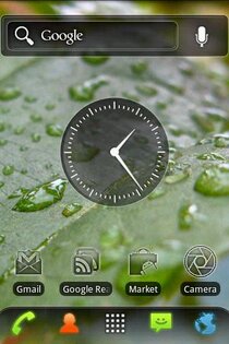 Elegant Gloss Clock Widget 1.0. Скриншот 2