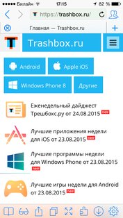 iCab Mobile (Web Browser). Скриншот 1