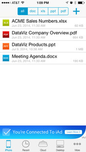 Documents To Go. Скриншот 1