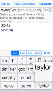 PocketCAS. Скриншот 2