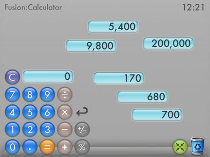 FusionCalc Lite. Скриншот 3
