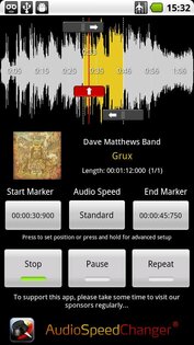 Audio Speed Changer 1.2.1. Скриншот 1