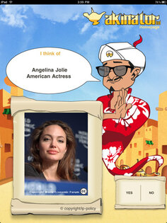 Akinator HD. Скриншот 1