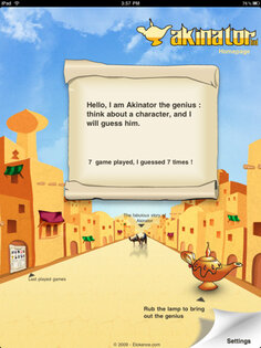 Akinator HD. Скриншот 3