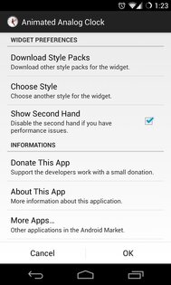 Animated Analog Clock Widget 3.4.1. Скриншот 2
