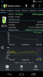 3C Battery Manager 5.1.3b. Скриншот 2