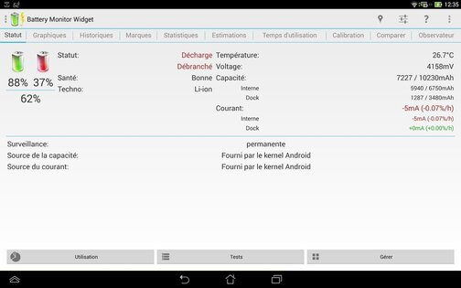 3C Battery Manager 5.1.3b. Скриншот 9