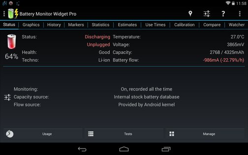 3C Battery Manager 5.1.3b. Скриншот 14