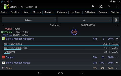 3C Battery Manager 5.1.3b. Скриншот 16