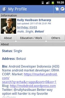 Social Droid 1.0.0. Скриншот 3