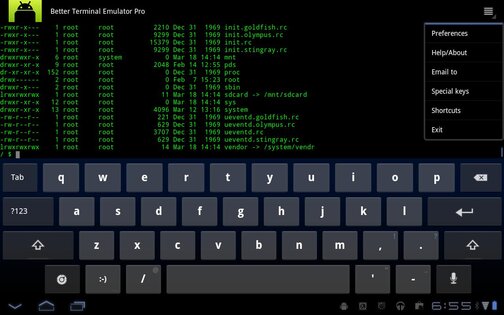 Better Terminal Emulator Magic 4.04 Pro. Скриншот 3