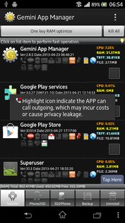 Gemini App Manager 3.3.5. Скриншот 1