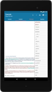 AndroIRC 5.2. Скриншот 11